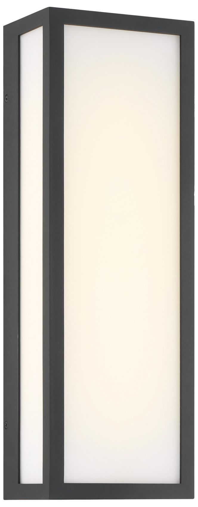 The Great Outdoors Marlborough LED 6-in Sand Coal Black Outdoor Wall Sconce