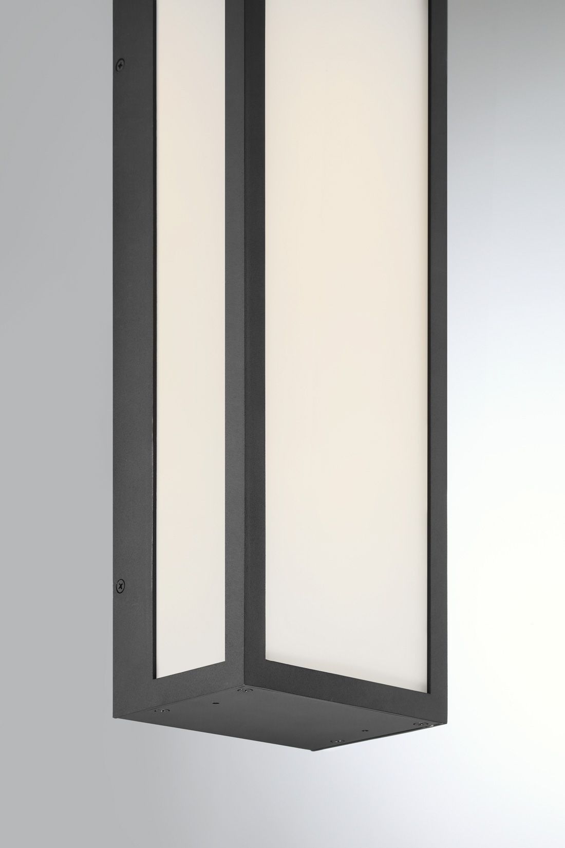The Great Outdoors Marlborough LED 6-in Sand Coal Black Outdoor Wall Sconce