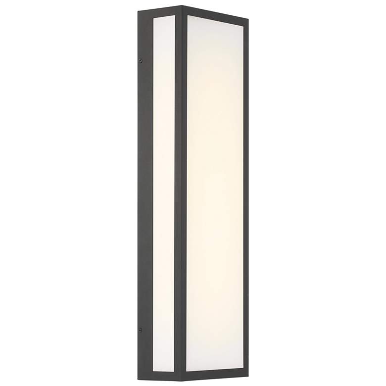 Image 5 The Great Outdoors Marlborough LED 8-in Sand Coal Black Outdoor Wall Sconce more views