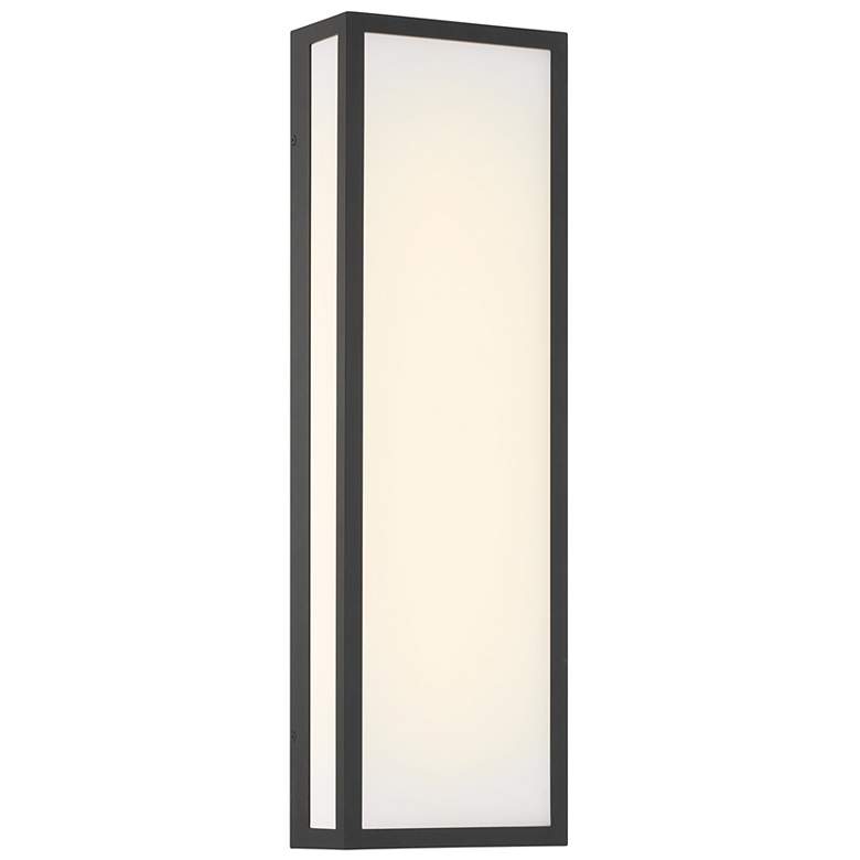Image 6 The Great Outdoors Marlborough LED 8-in Sand Coal Black Outdoor Wall Sconce more views