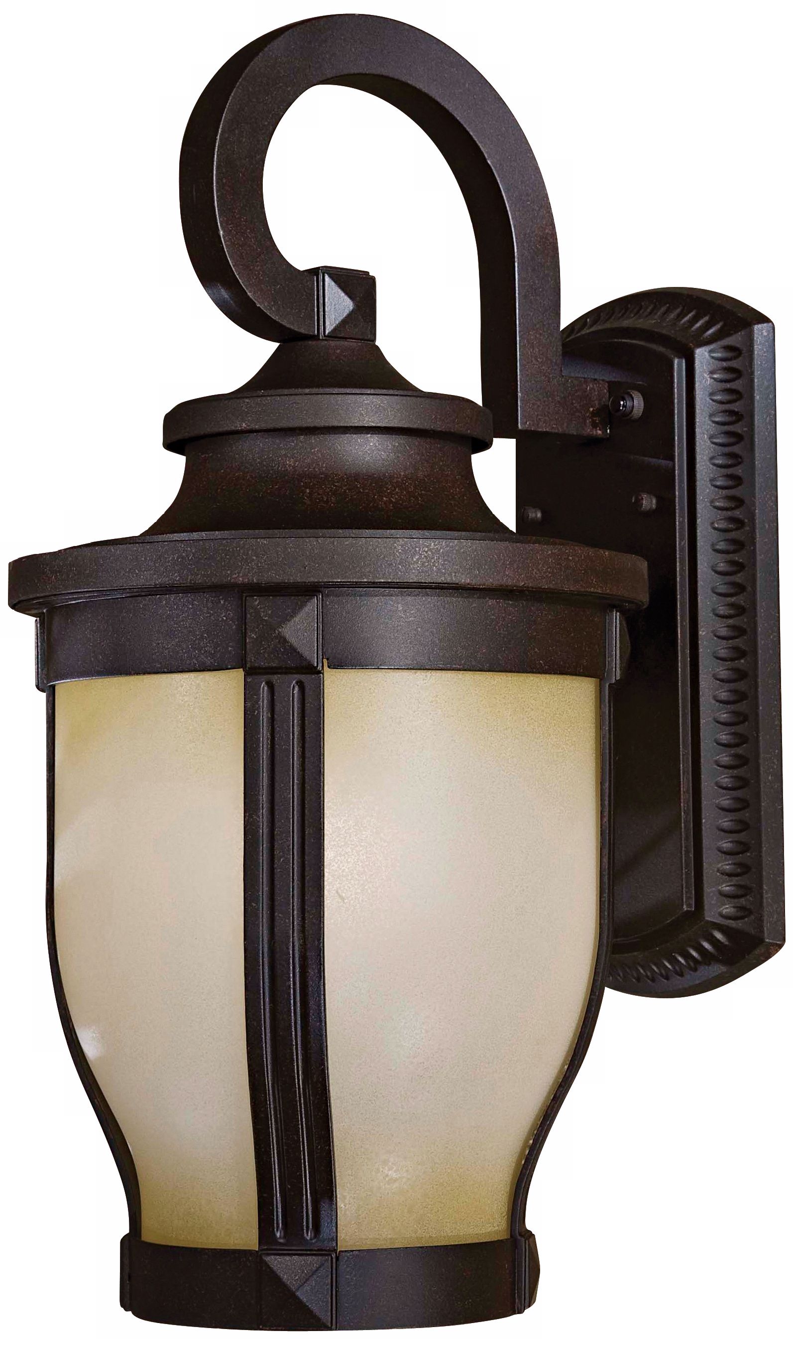 The Great Outdoors Merrimack 1-Light Corona Bronze Outdoor Wall Light