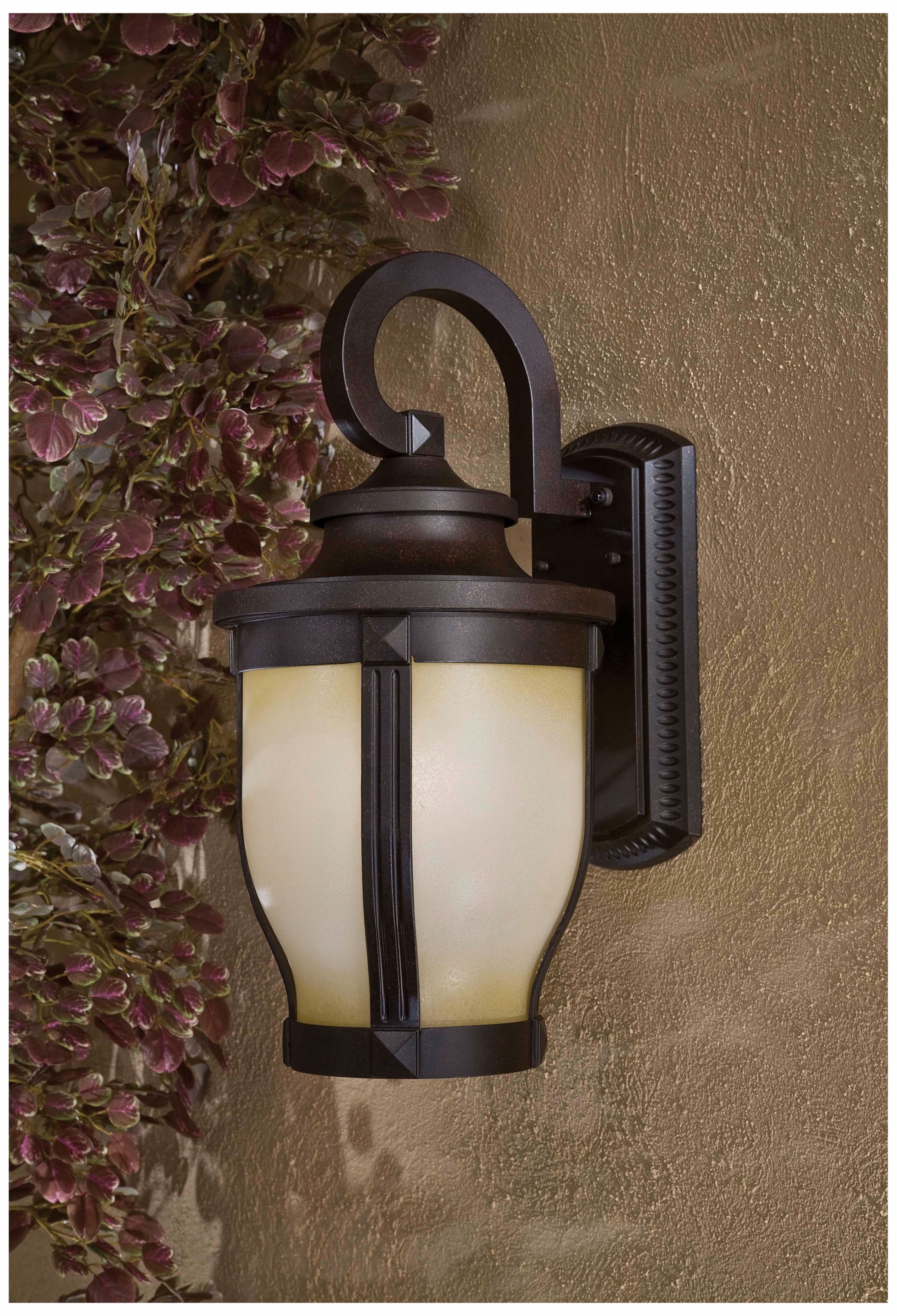 Image 2 The Great Outdoors Merrimack 1-Light Corona Bronze Outdoor Wall Light more views