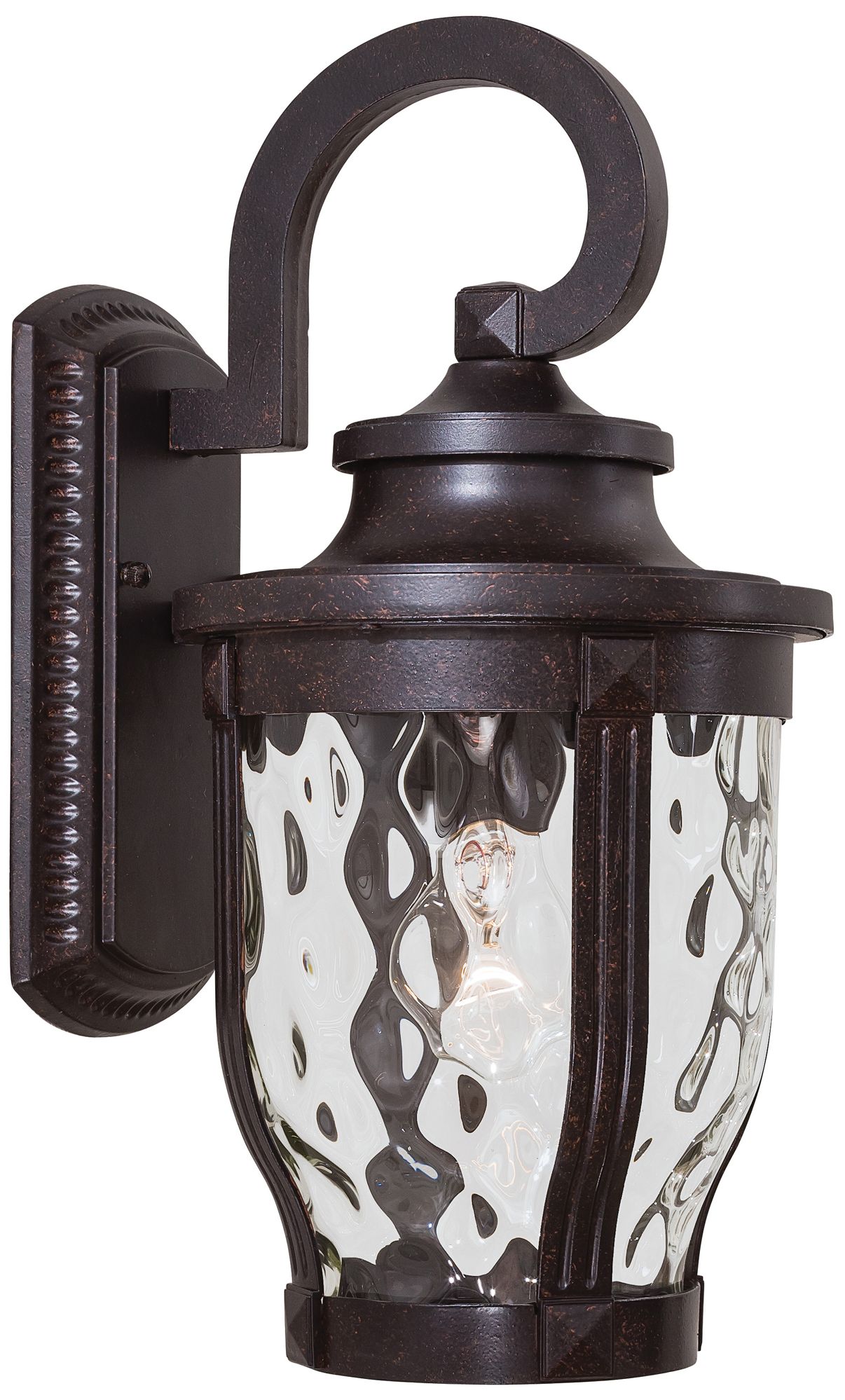 The Great Outdoors Merrimack 1-Light Corona Bronze Outdoor Wall Mount