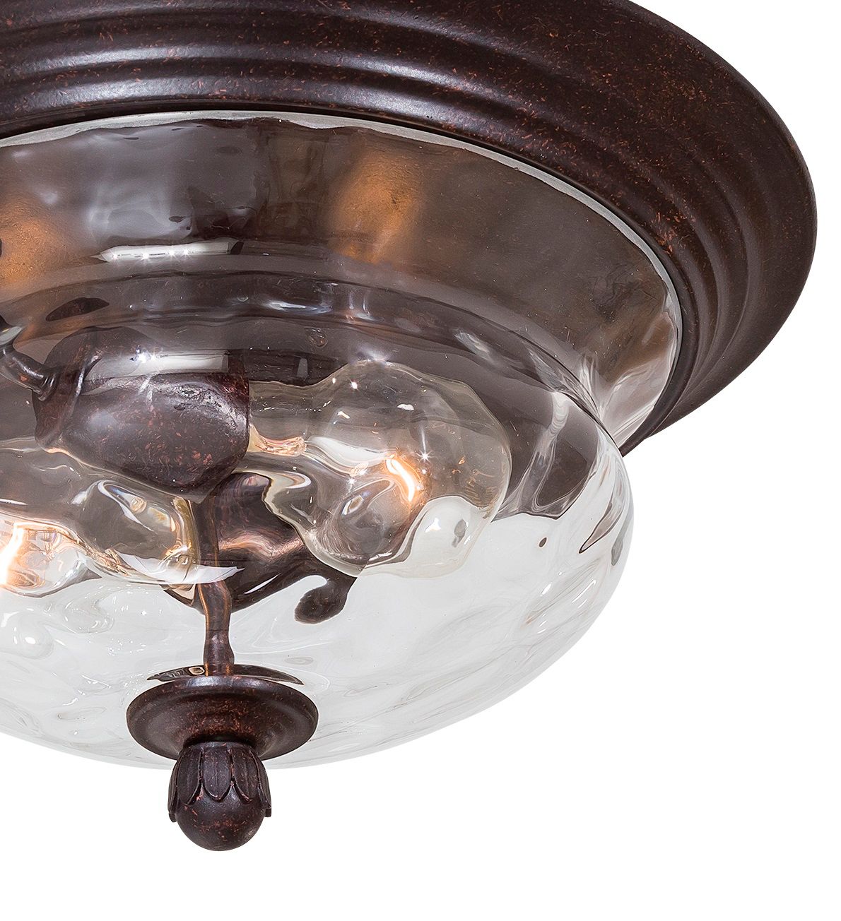 Image 3 The Great Outdoors Merrimack 2-Light Corona Bronze Flush Mount more views