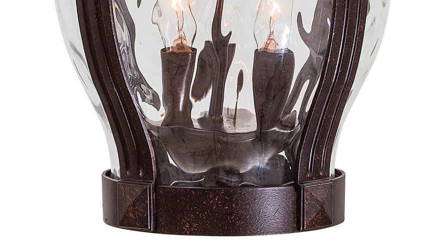 Image 4 The Great Outdoors Merrimack 3-Light Corona Bronze Chain Hung Light more views