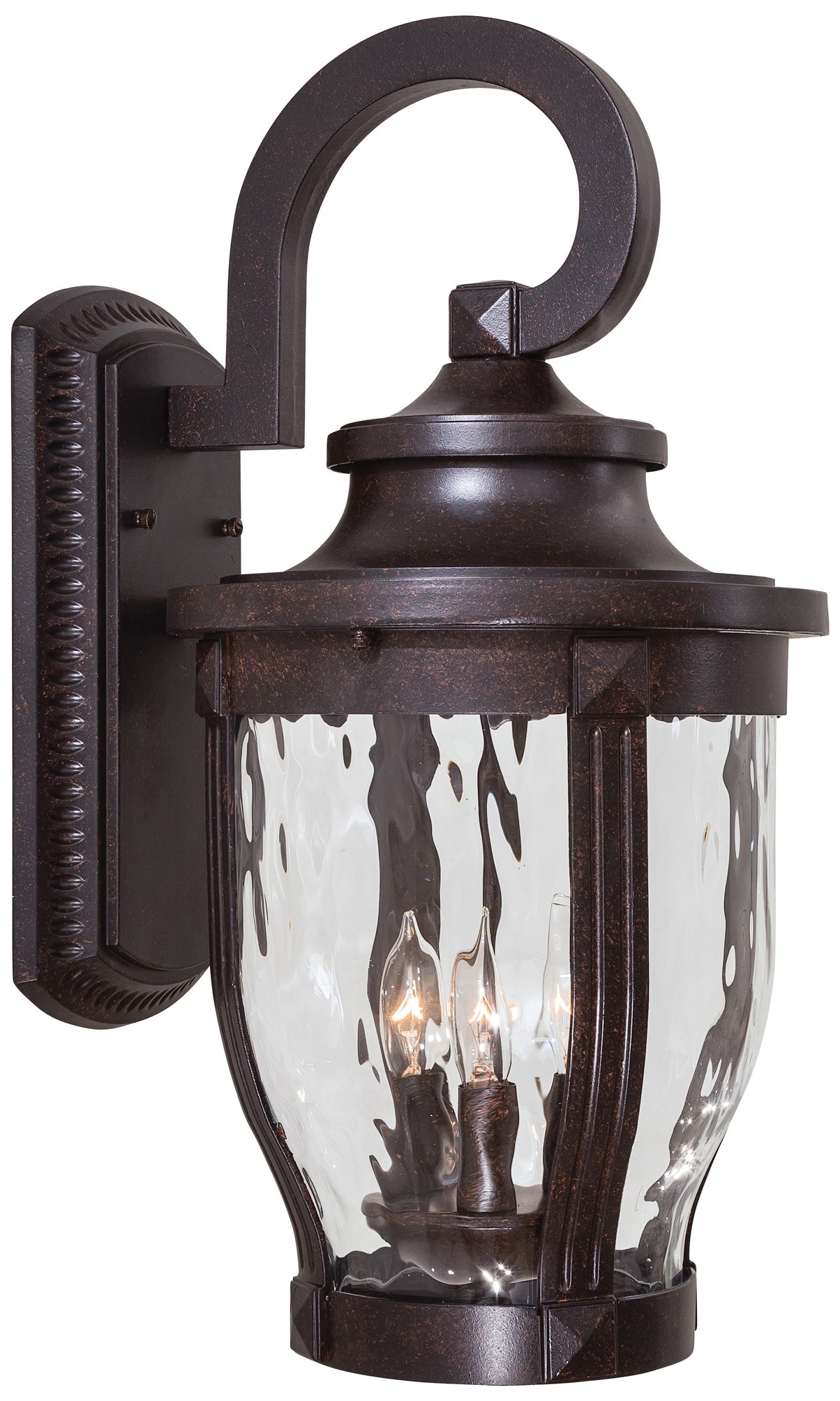 Image 3 The Great Outdoors Merrimack 3-Light Corona Bronze Outdoor Wall Mount