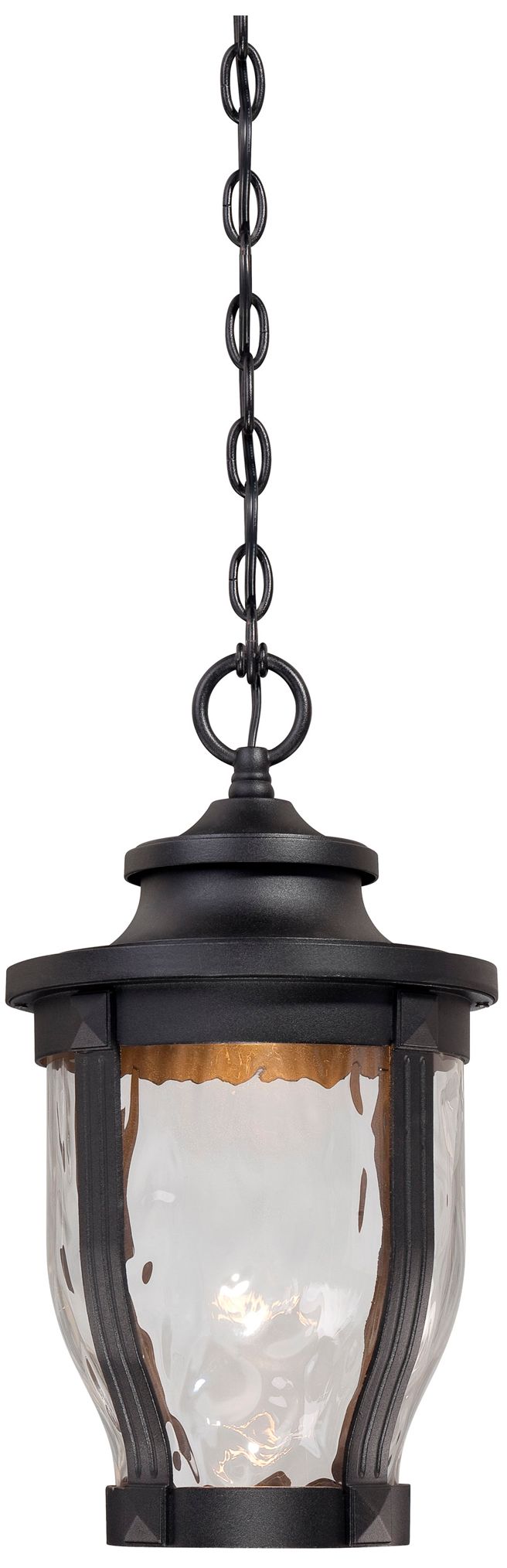 The Great Outdoors Merrimack LED 1-Light Black OD Chain Hung lantern