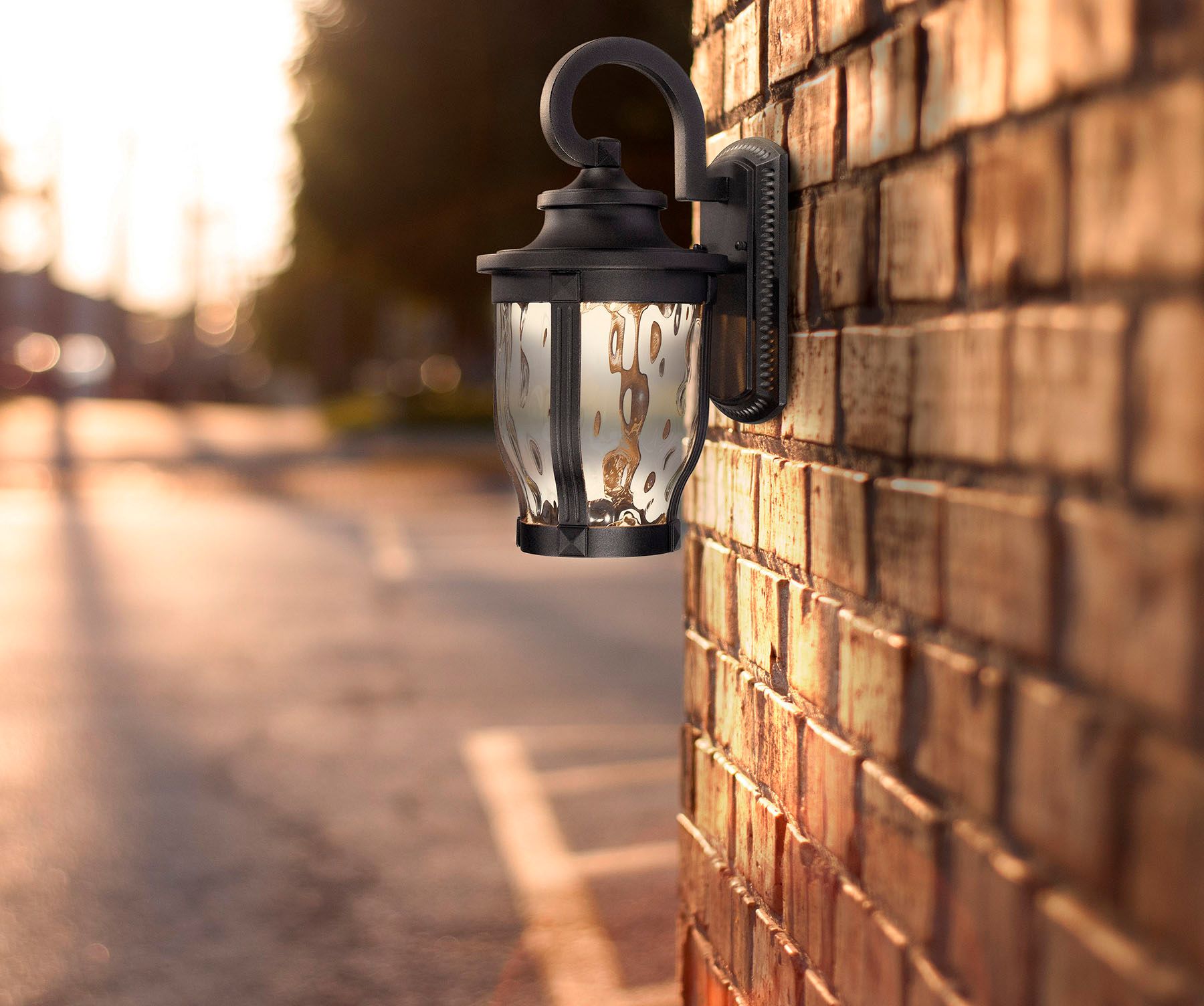 Image 5 The Great Outdoors Merrimack LED 1-Light Black OD Wall Mount more views