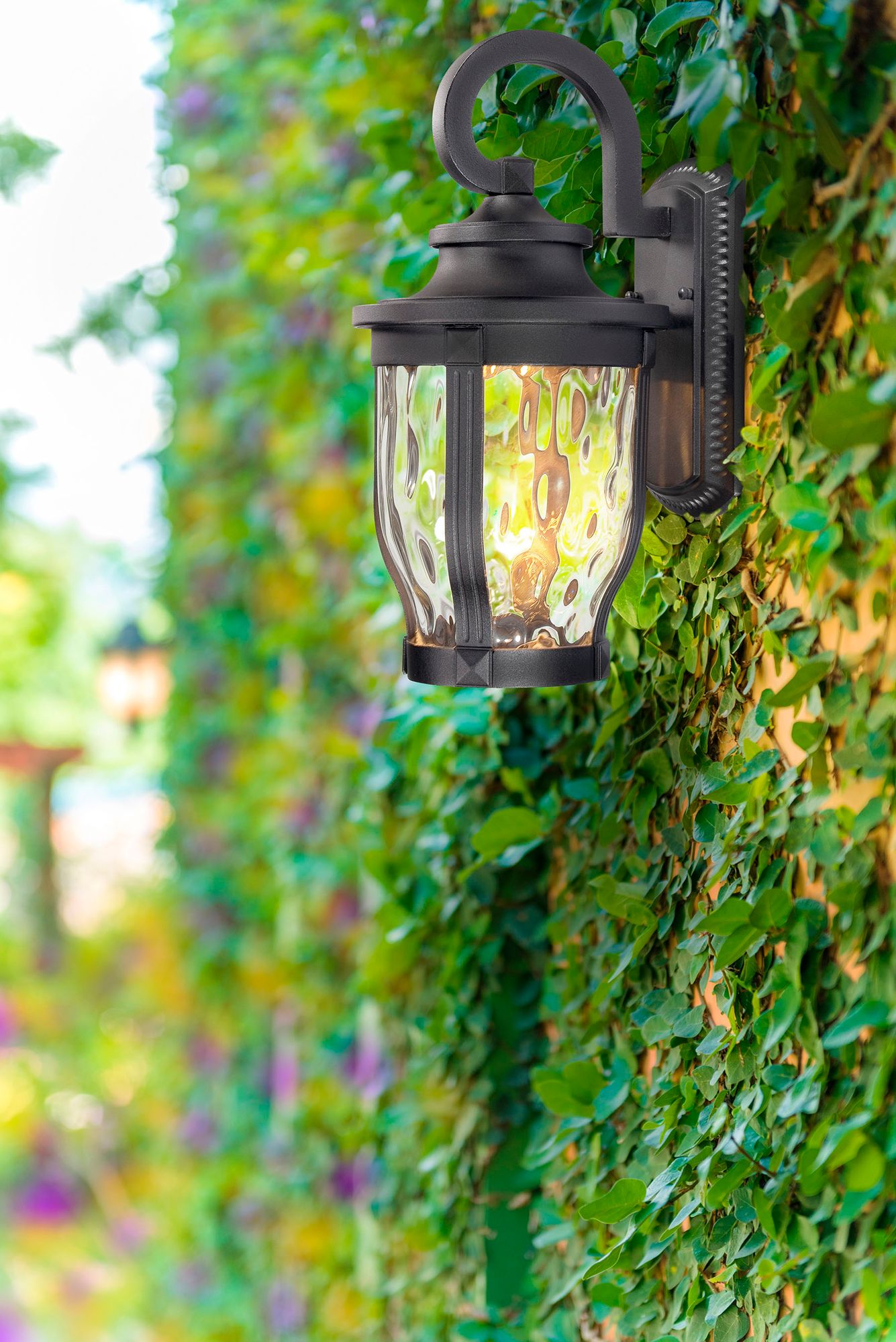 Image 6 The Great Outdoors Merrimack LED 1-Light Black OD Wall Mount more views