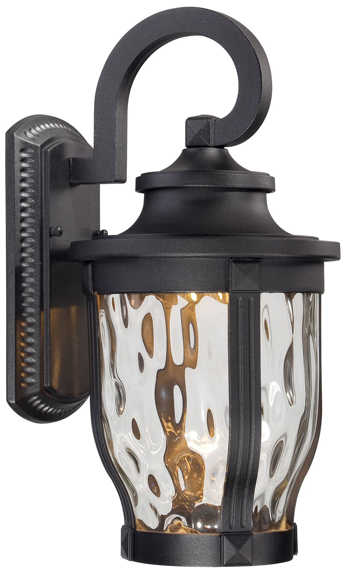 The Great Outdoors Merrimack LED Black Outdoor Wall Mount