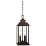 The Great Outdoors Miner&#39;s Loft 4-Light Bronze and Gold OD Hung Lantern
