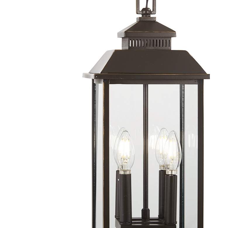 Image 2 The Great Outdoors Miner's Loft 4-Light Bronze and Gold OD Hung Lantern more views