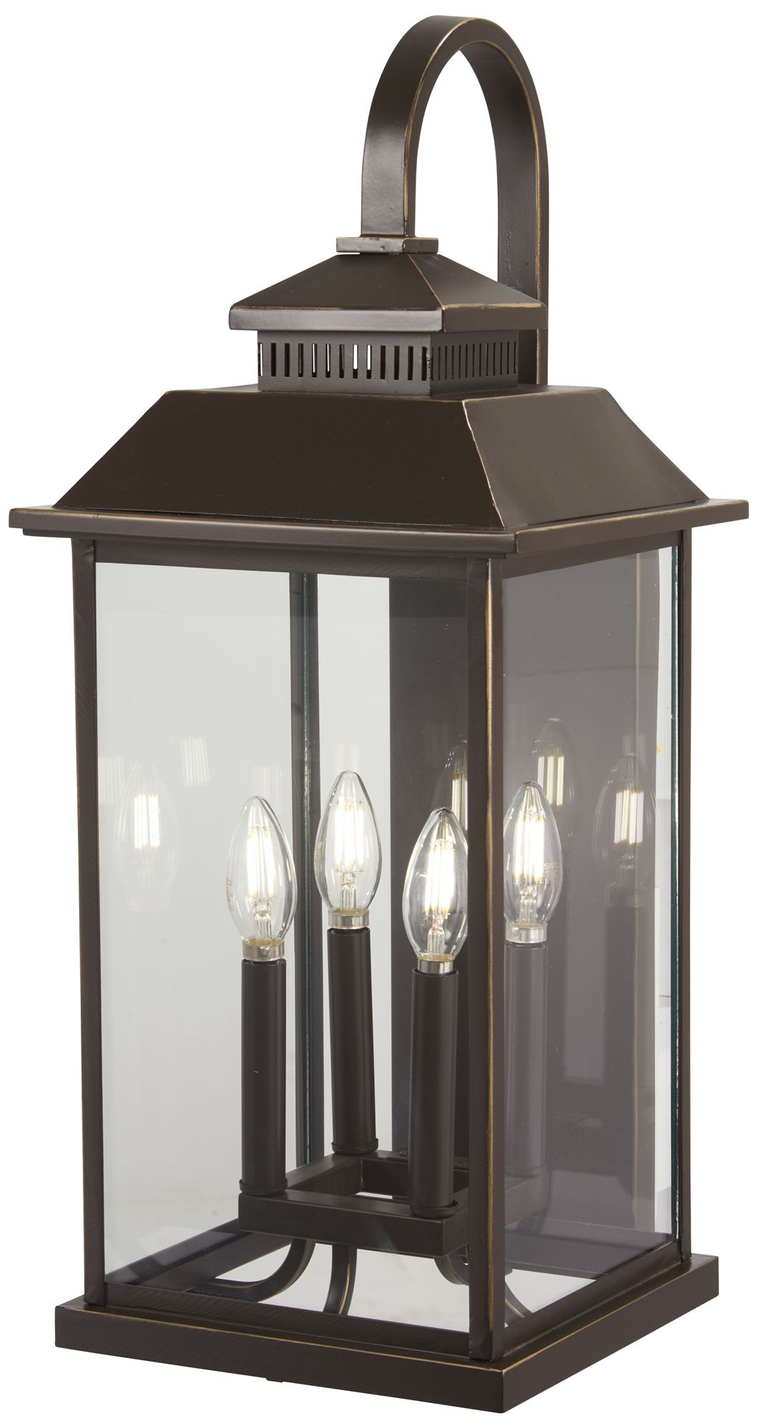 Image 2 The Great Outdoors Miner's Loft 4-Light Bronze and Gold OD Wall Mount