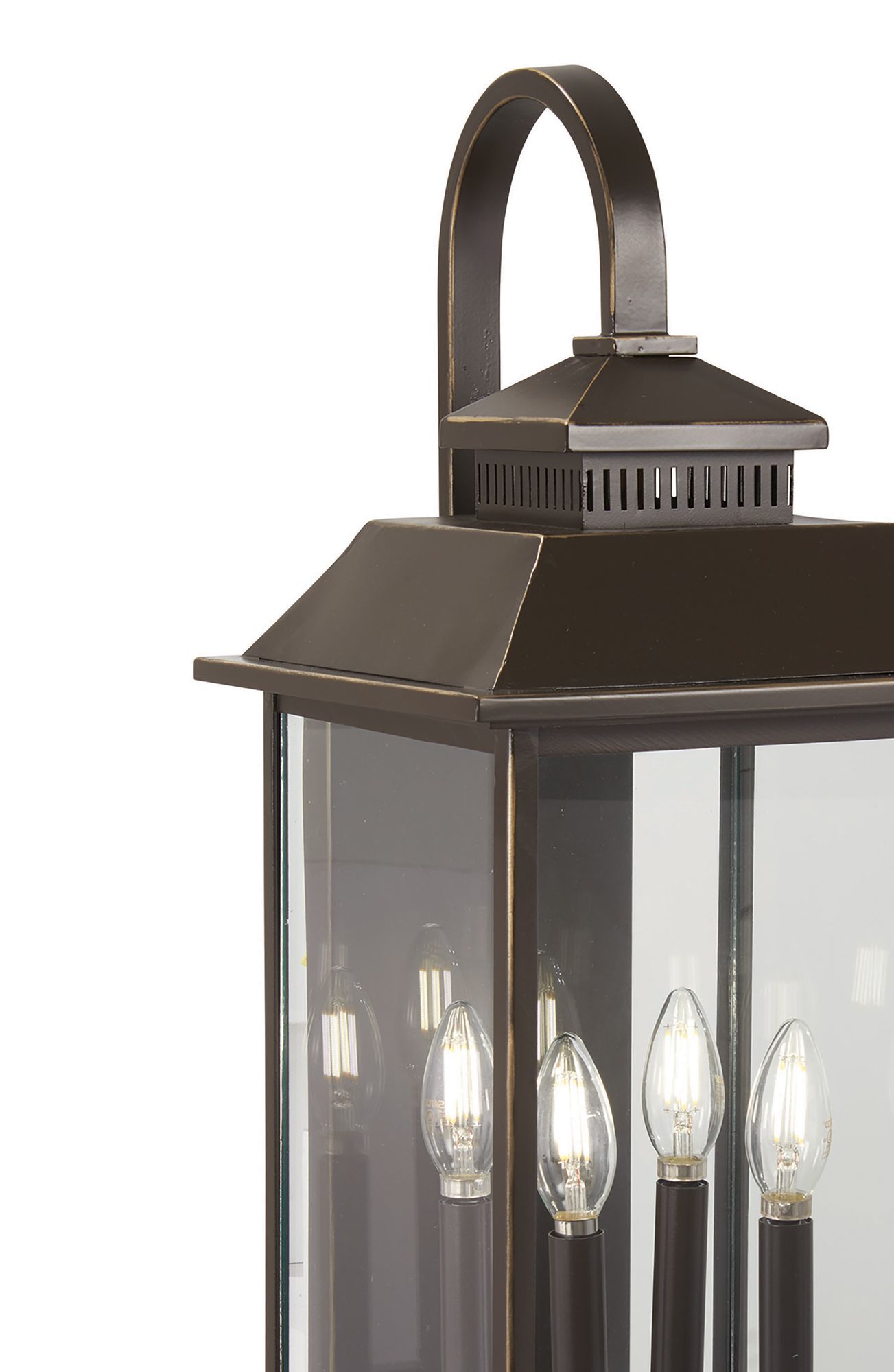 Image 3 The Great Outdoors Miner's Loft 4-Light Bronze and Gold OD Wall Mount more views