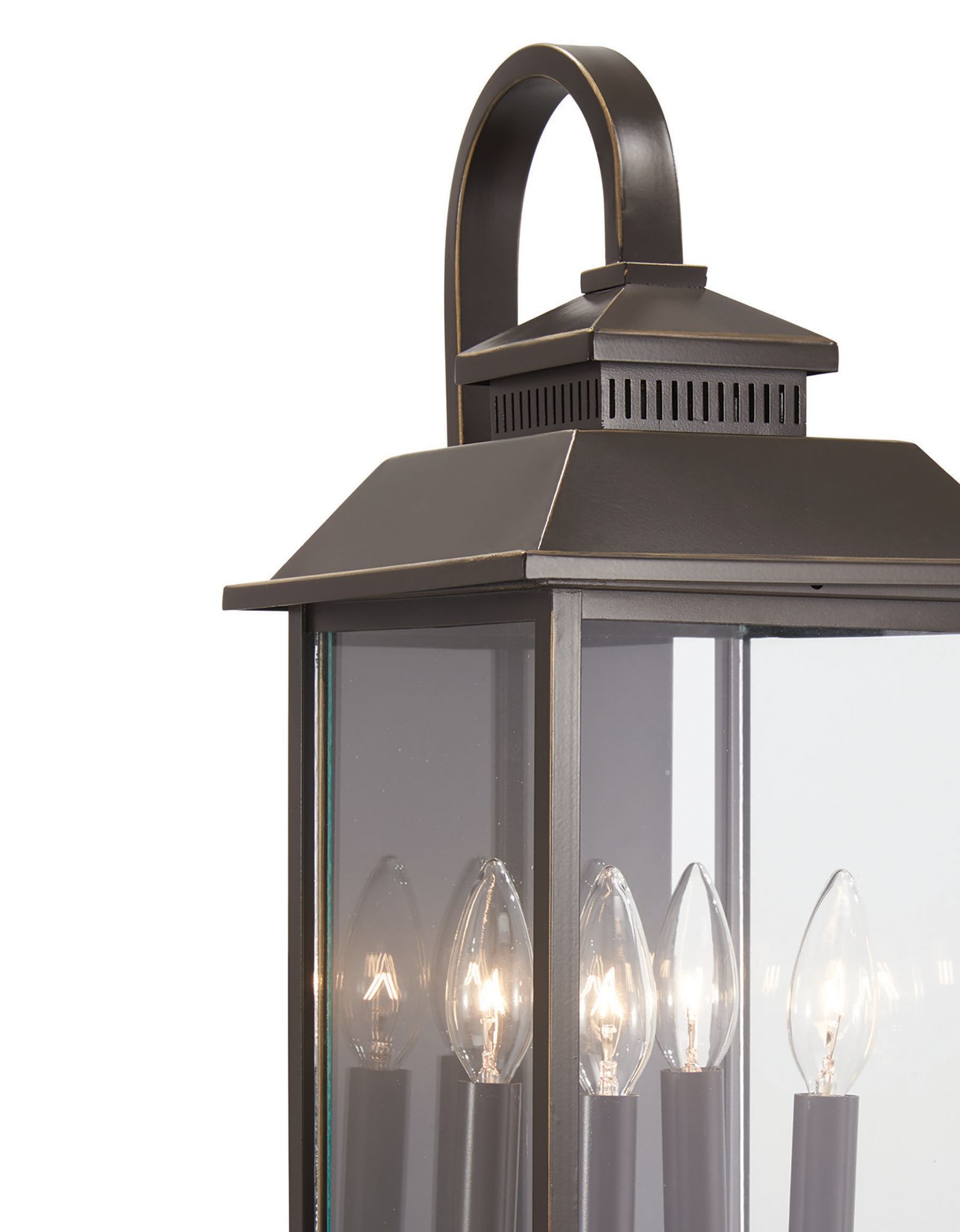 Image 3 The Great Outdoors Miner's Loft 4-Light Bronze and Gold Outdoor Wall Mount more views