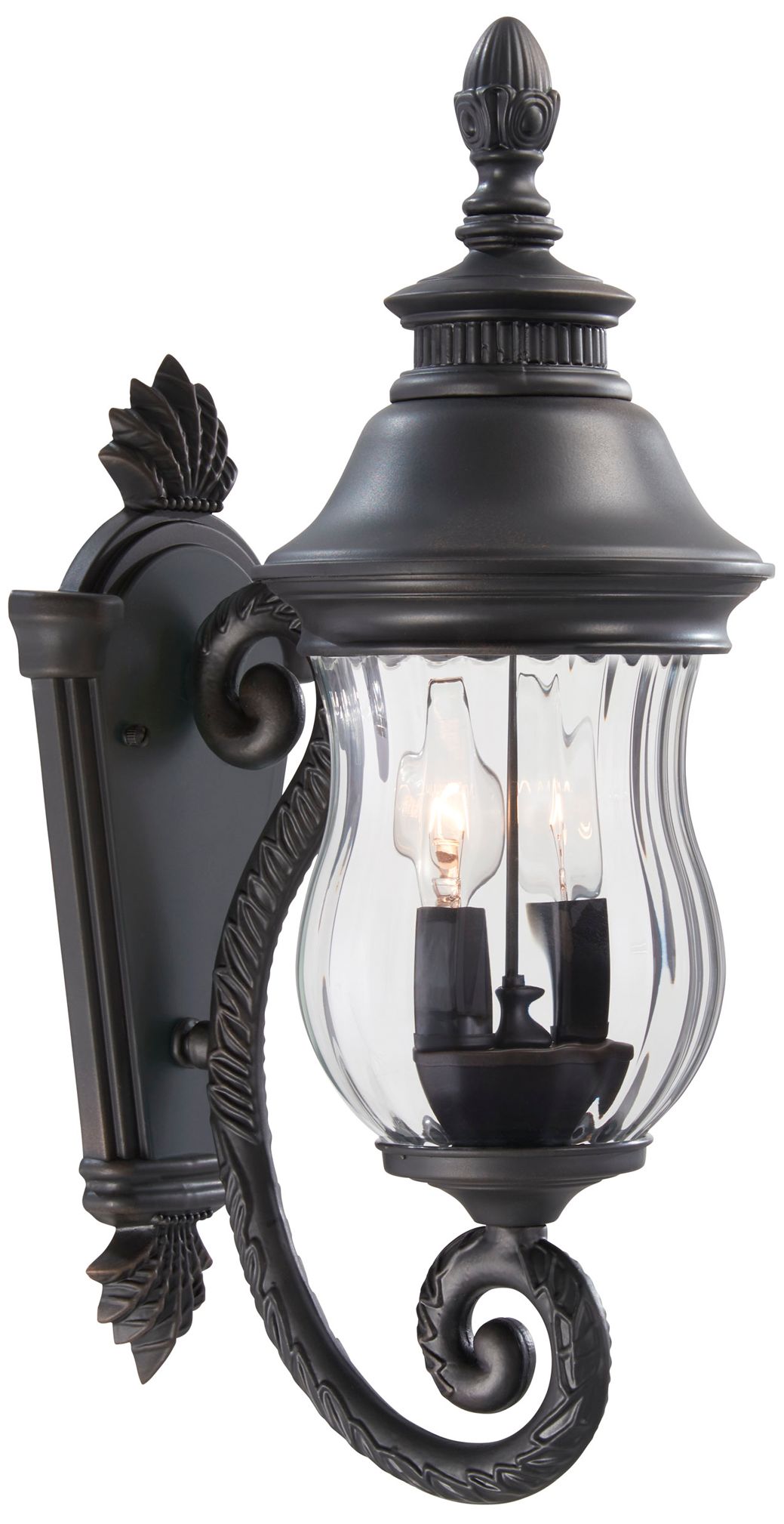 The Great Outdoors Newport 2-Light Heritage Bronze Outdoor Wall Mount