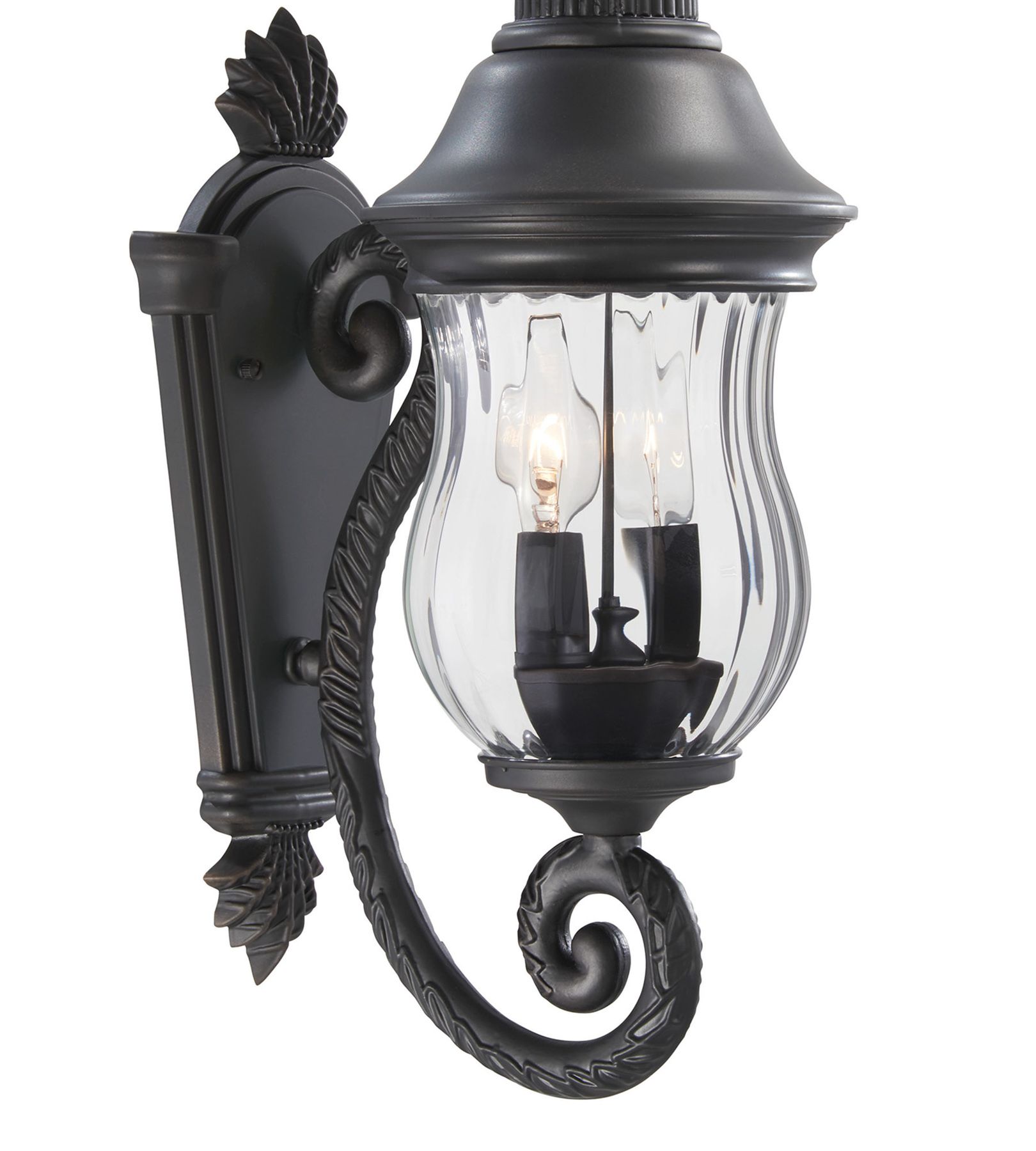 Image 4 The Great Outdoors Newport 2-Light Heritage Bronze Outdoor Wall Mount more views