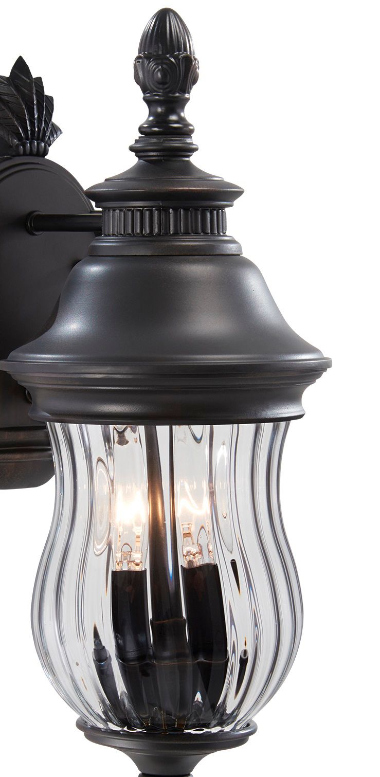 Image 3 The Great Outdoors Newport 2-Light Heritage Bronze Outdoor Wall Mount more views