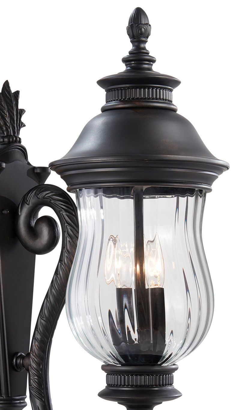 Image 2 The Great Outdoors Newport 3-Light Heritage Bronze Outdoor Wall Mount more views
