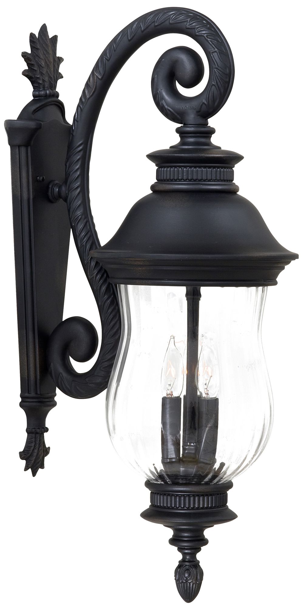 The Great Outdoors Newport 3-Light Heritage Outdoor Wall Mount