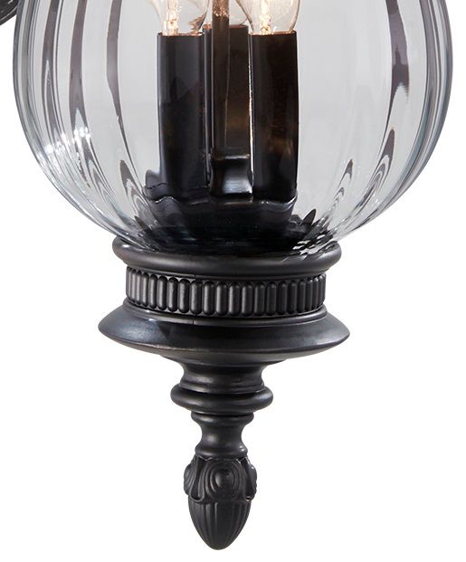 Image 7 The Great Outdoors Newport 3-Light Heritage Outdoor Wall Mount more views