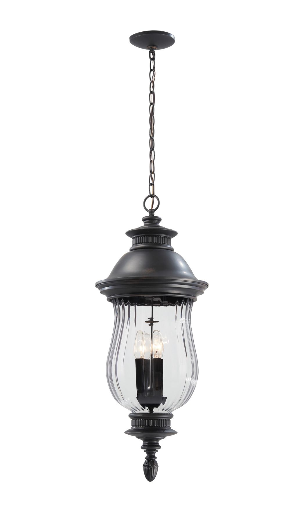 Image 7 The Great Outdoors Newport 4-Light Heritage Bronze Hanging Lantern more views