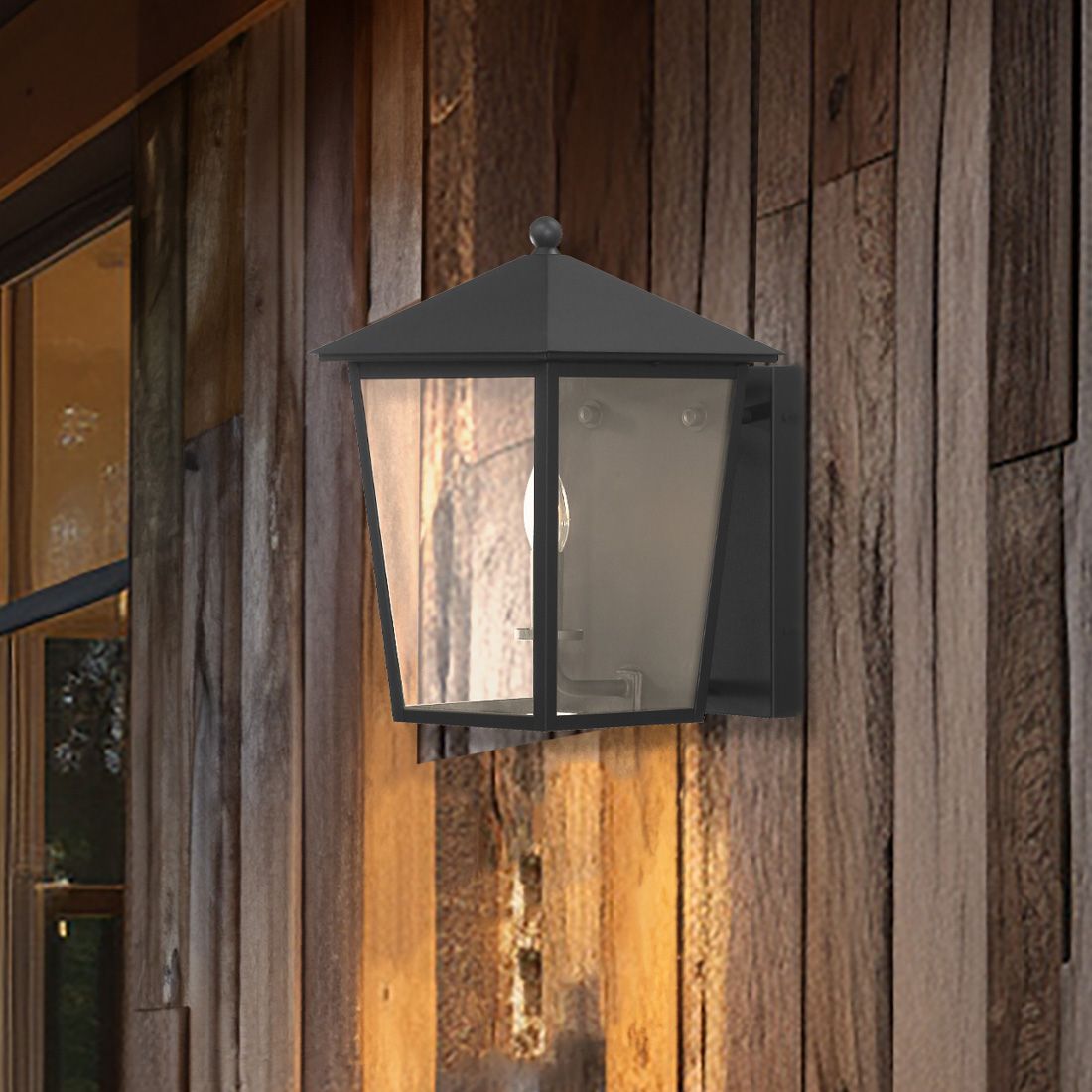 Thumbnail1 of The Great Outdoors Noble Hill 1-Light Sand Coal Outdoor Wall Mount