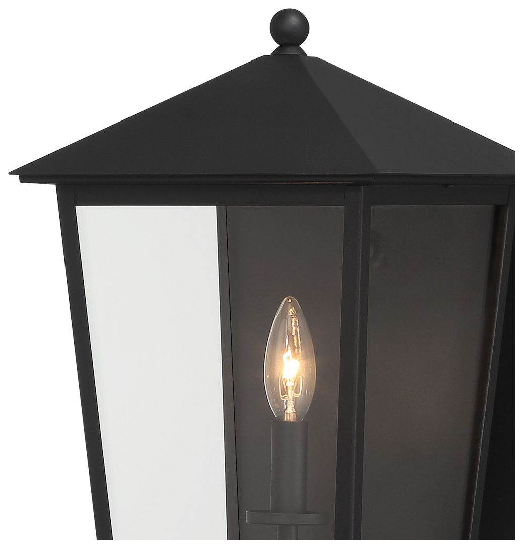 Thumbnail3 of The Great Outdoors Noble Hill 1-Light Sand Coal Outdoor Wall Mount more views