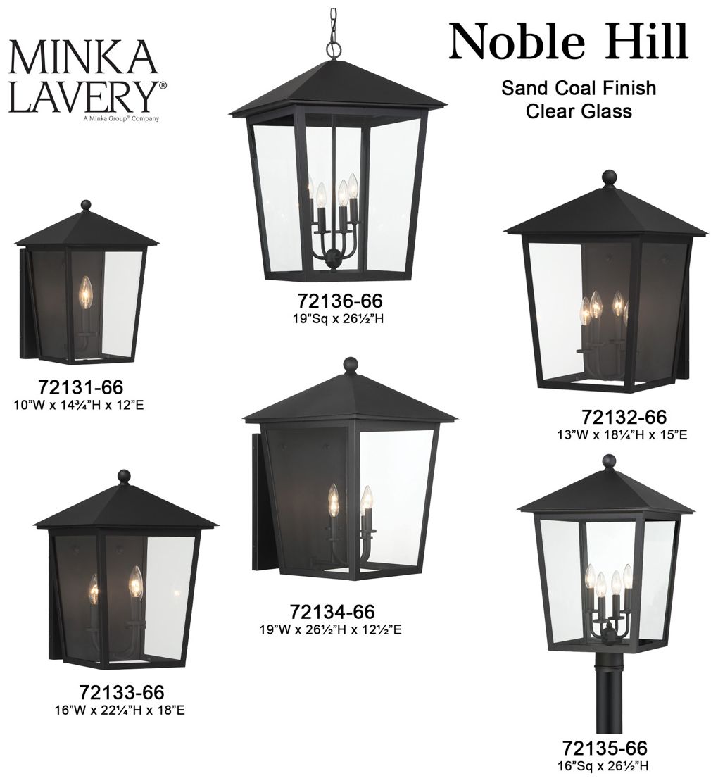 The Great Outdoors Noble Hill 1-Light Sand Coal Outdoor Wall Mount