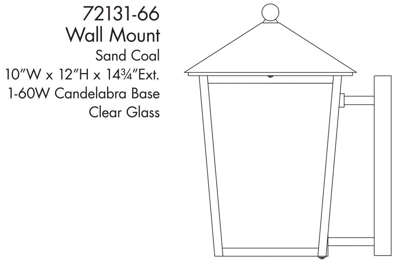The Great Outdoors Noble Hill 1-Light Sand Coal Outdoor Wall Mount