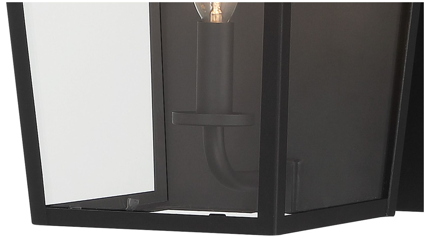 The Great Outdoors Noble Hill 1-Light Sand Coal Outdoor Wall Mount