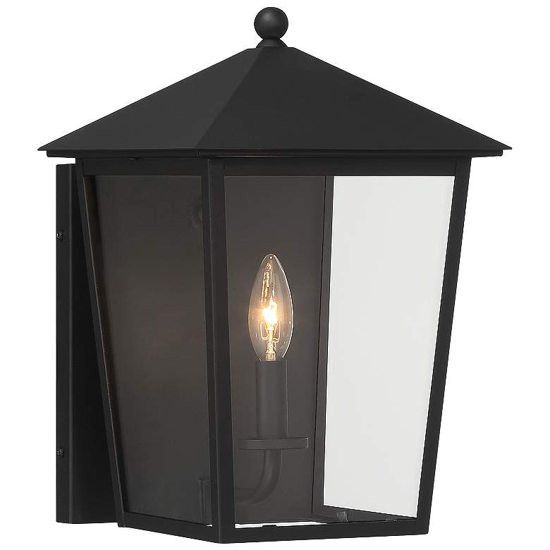Image 2 The Great Outdoors Noble Hill 15" High Sand Coal Outdoor Wall Lantern
