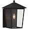 The Great Outdoors Noble Hill 15" High Sand Coal Outdoor Wall Lantern