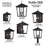 The Great Outdoors Noble Hill 15" High Sand Coal Outdoor Wall Lantern