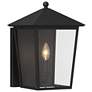 The Great Outdoors Noble Hill 15" High Sand Coal Outdoor Wall Lantern