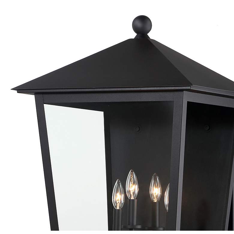 Image 2 The Great Outdoors Noble Hill 4-Light Black Outdoor Wall Mount more views