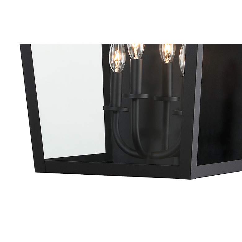 Image 3 The Great Outdoors Noble Hill 4-Light Black Outdoor Wall Mount more views