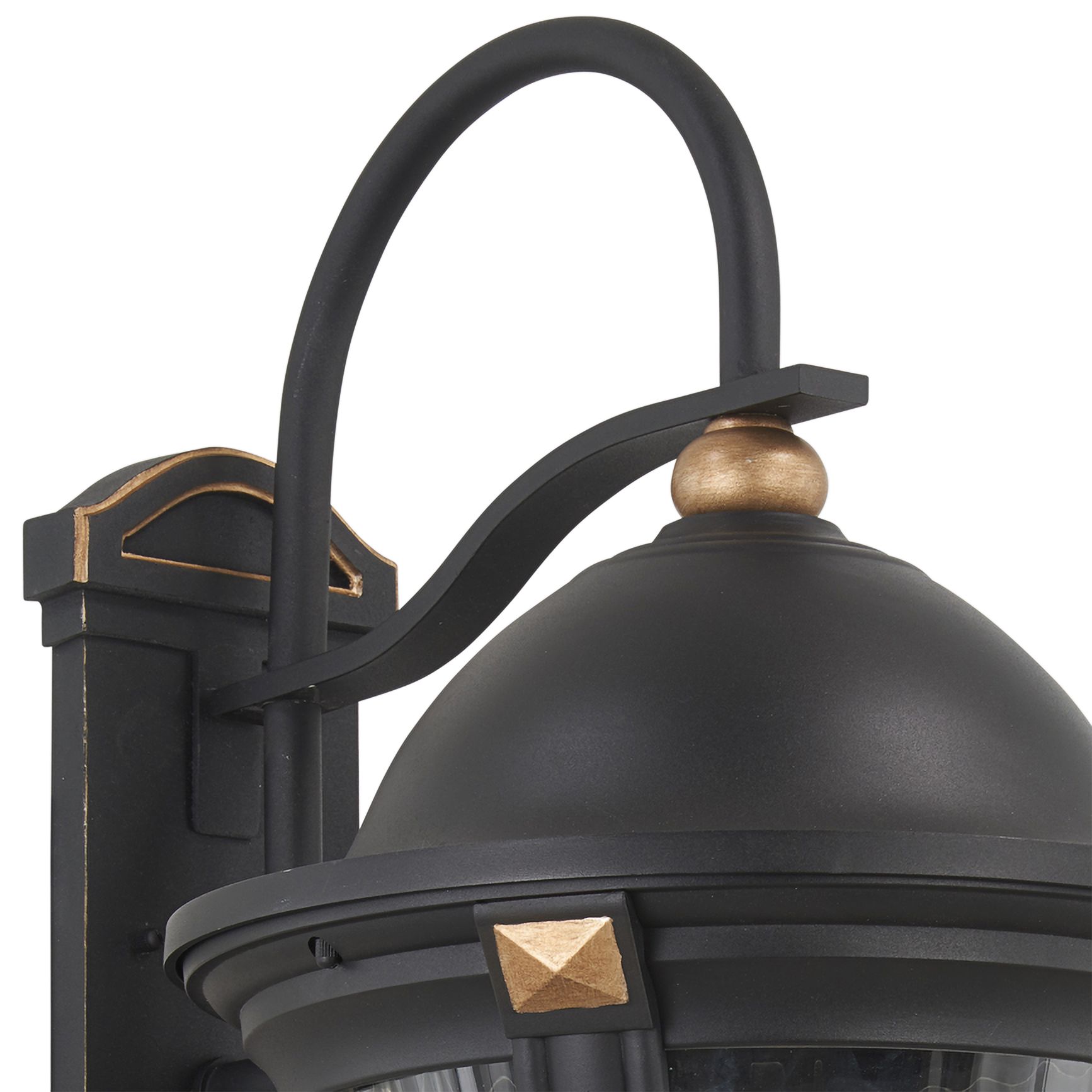 Image 3 The Great Outdoors Peale Street 5-Light Sand Coal Black Outdoor Wall Mount more views
