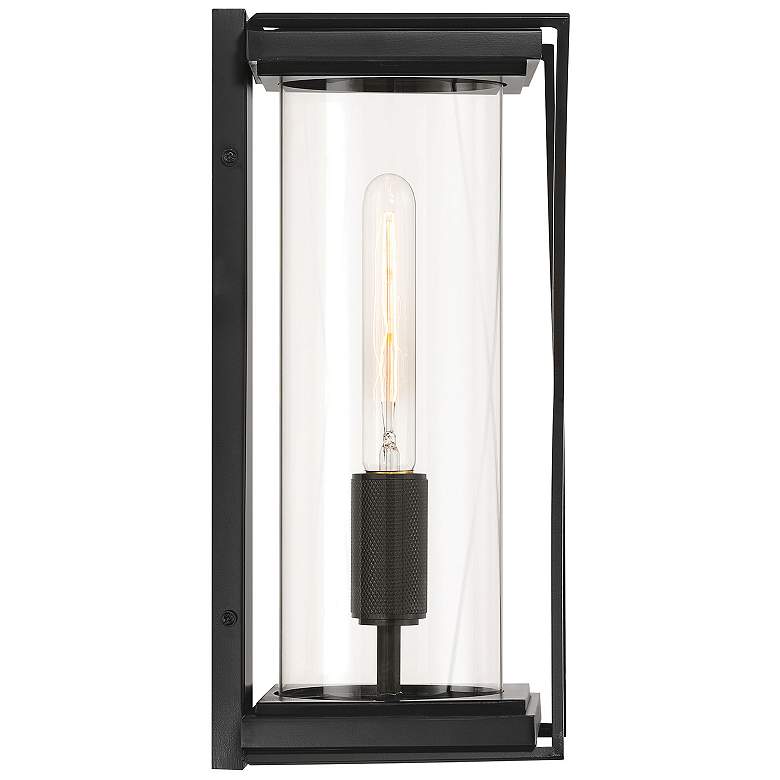 Image 4 The Great Outdoors Rockhill 1-Light 7.5-in Dark Matte Black Wall Sconce more views