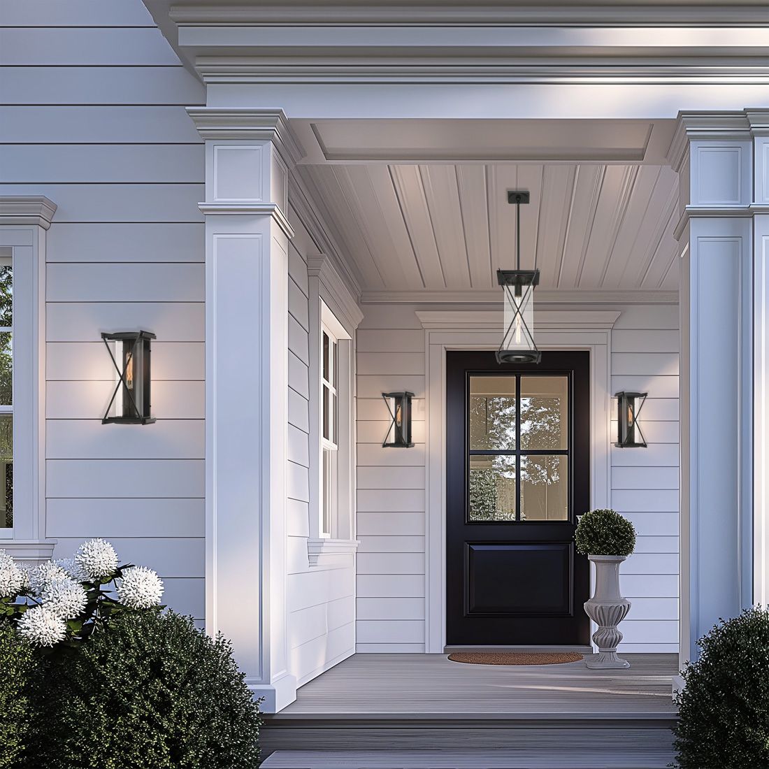 Image 4 The Great Outdoors Rockhill 1-Light 9.5-in Black Pendant Lighting more views