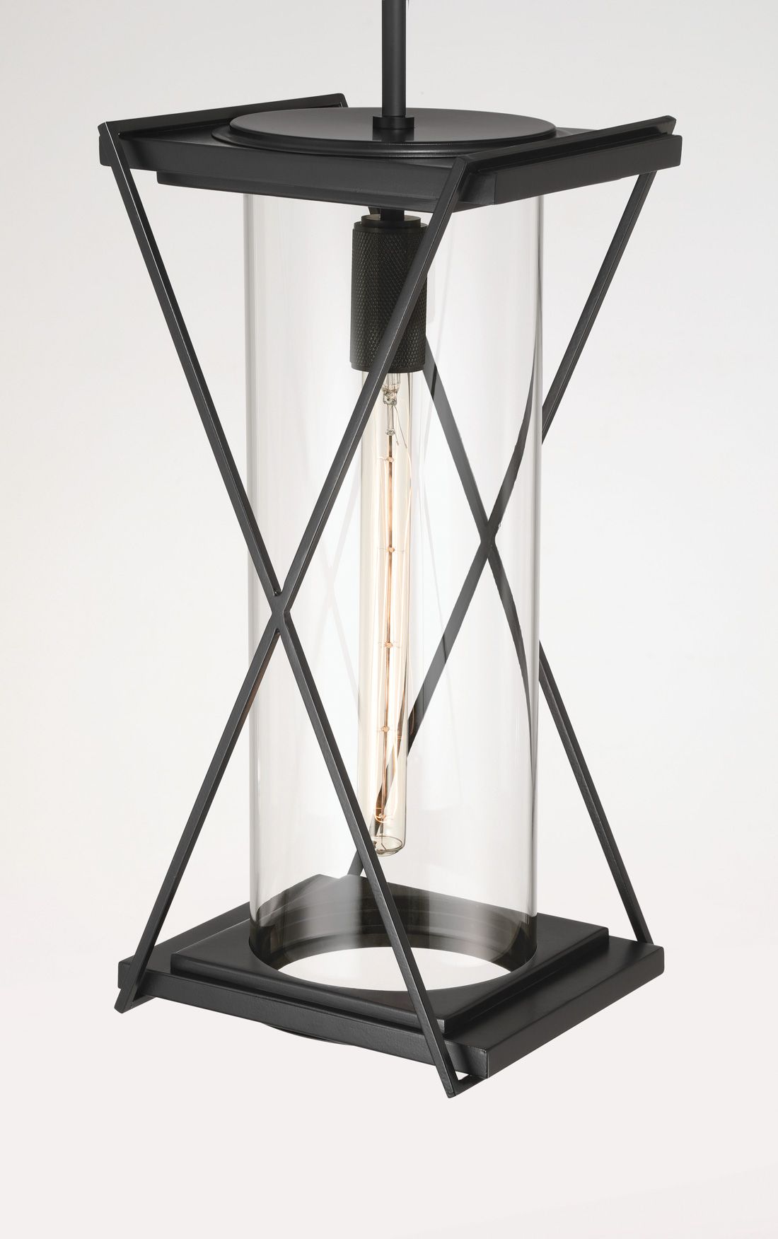 Image 6 The Great Outdoors Rockhill 1-Light 9.5-in Black Pendant Lighting more views