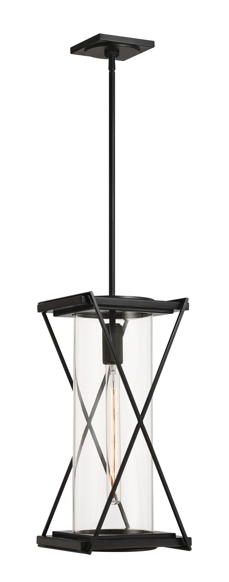 Image 7 The Great Outdoors Rockhill 1-Light 9.5-in Black Pendant Lighting more views
