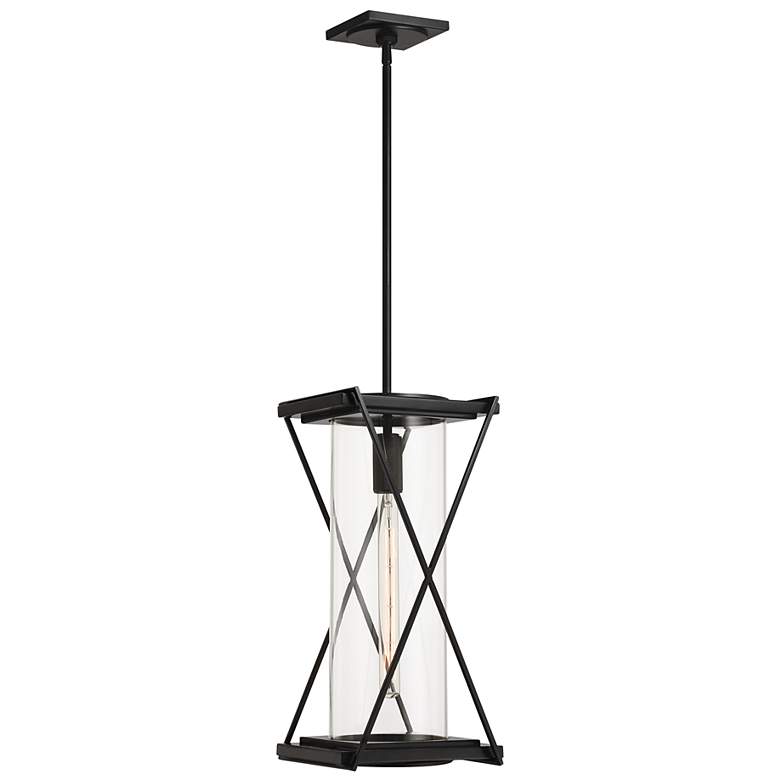 Image 2 The Great Outdoors Rockhill 1-Light 9.5-in Black Pending Lighting more views