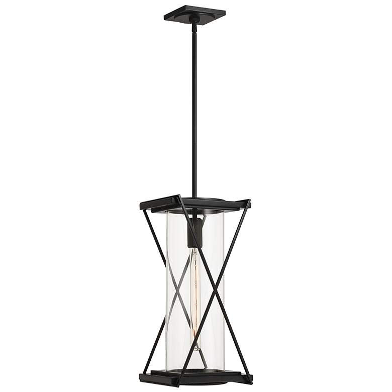 Image 7 The Great Outdoors Rockhill 1-Light 9.5-in Black Pending Lighting more views