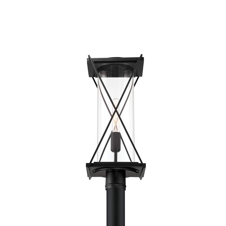 Image 3 The Great Outdoors Rockhill 1-Light 9.5-in Matte Black Outdoor Post Mount more views