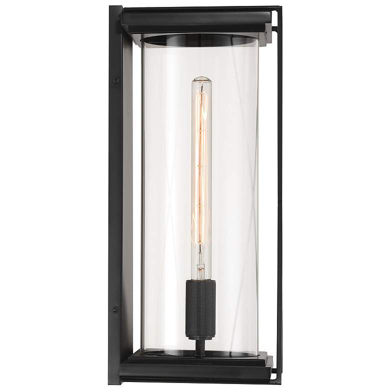 Image 6 The Great Outdoors Rockhill 1-Light 9.5-in Matte Black Outdoor Wall Sconce more views