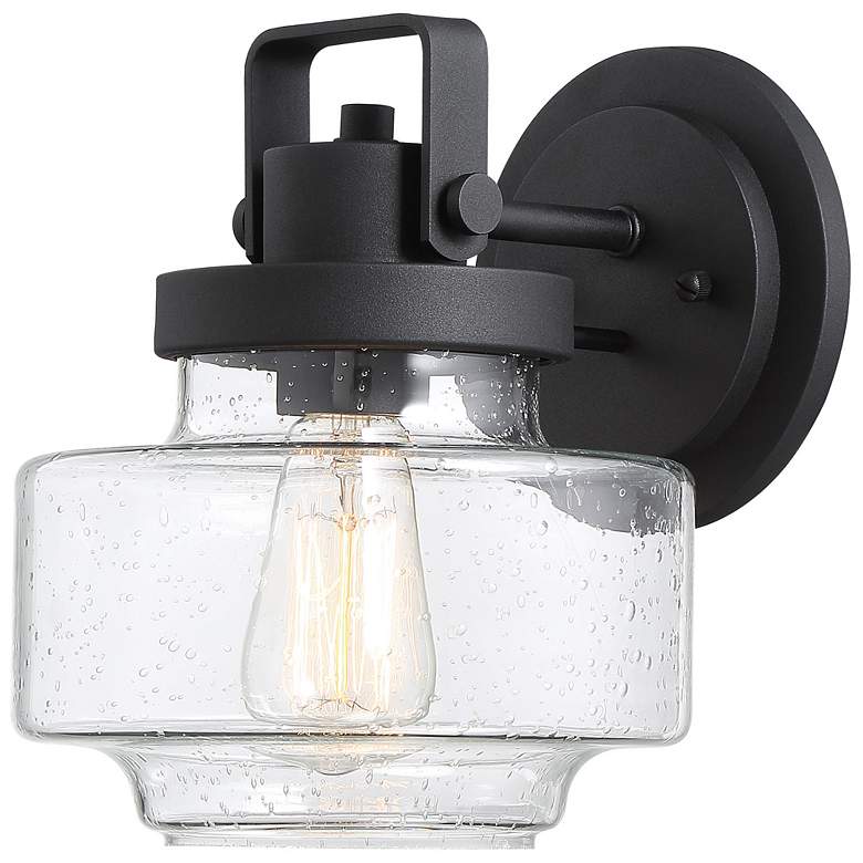 Image 2 The Great Outdoors Rosecrans 1-Light Sand Coal Outdoor Wall Mount