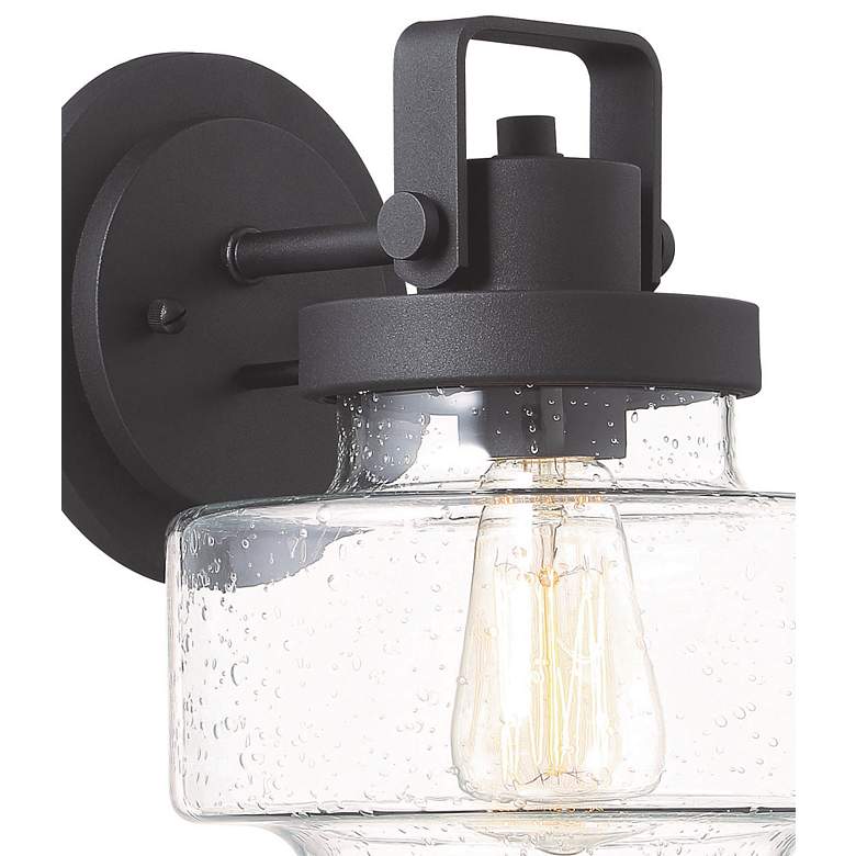 Image 4 The Great Outdoors Rosecrans 1-Light Sand Coal Outdoor Wall Mount more views