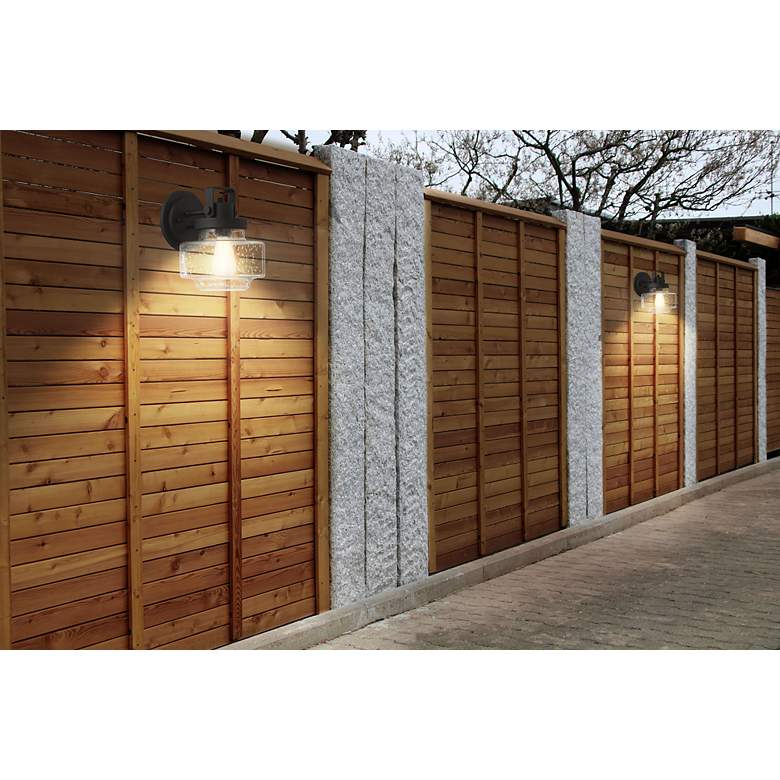 Image 5 The Great Outdoors Rosecrans 1-Light Sand Coal Outdoor Wall Mount more views