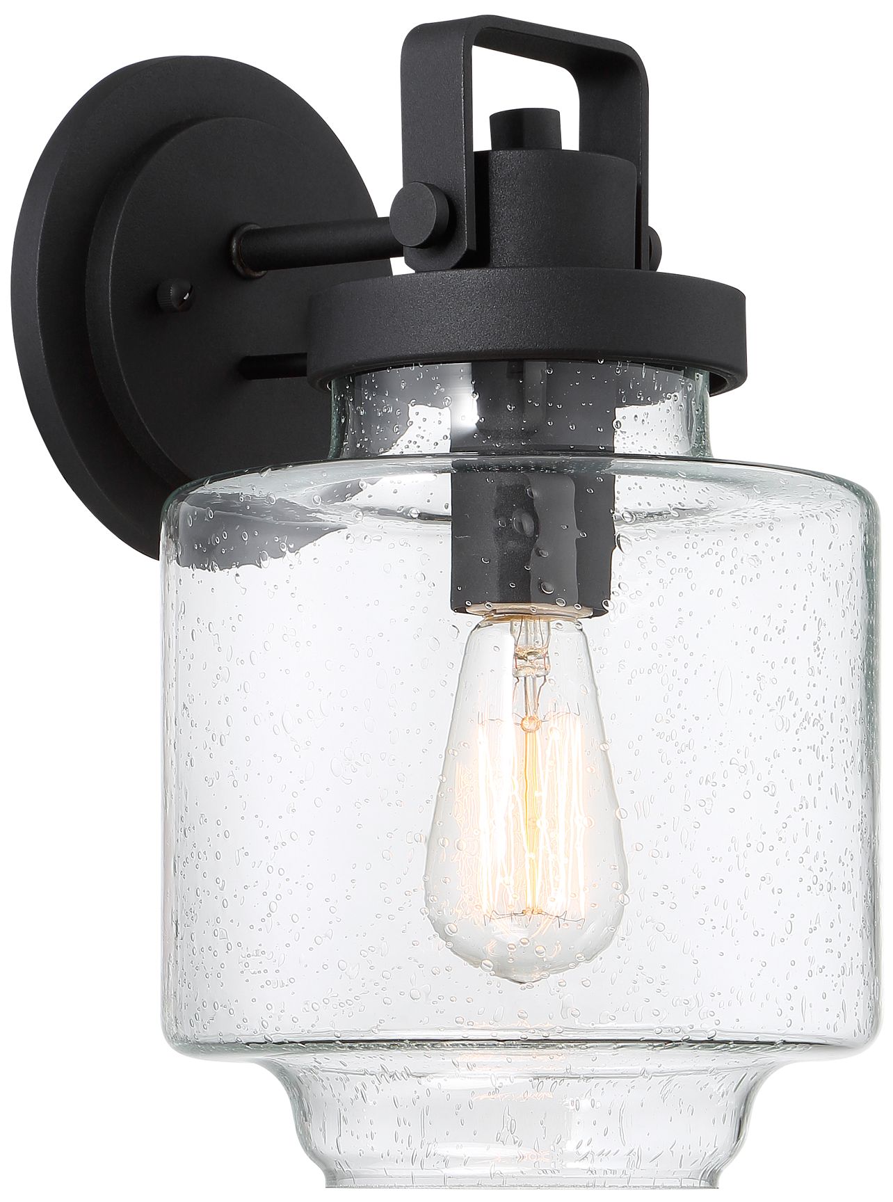 Image 2 The Great Outdoors Rosecrans 1-Light Sand Coal Outdoor Wall Mount
